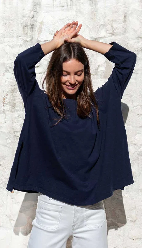 Catalina Slub Tee - Navy