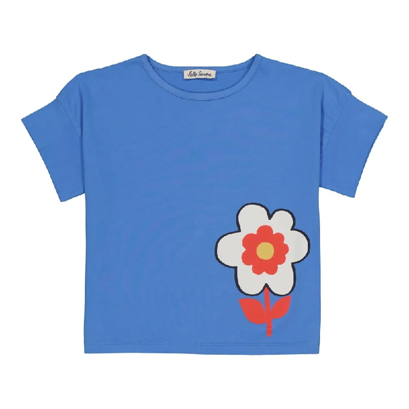 Crop Top Girl Blue Anemone - قمة