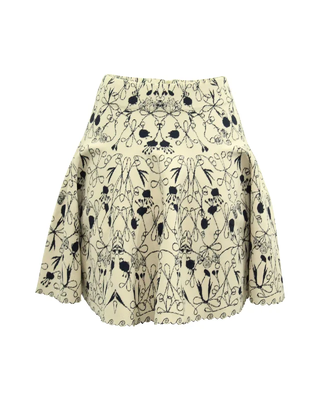 Alaia Printed Skirt in Multicolor Viscose