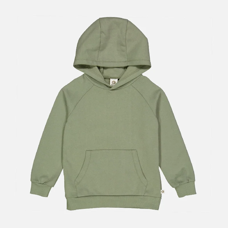 Cotton Hoodie - Poetry green