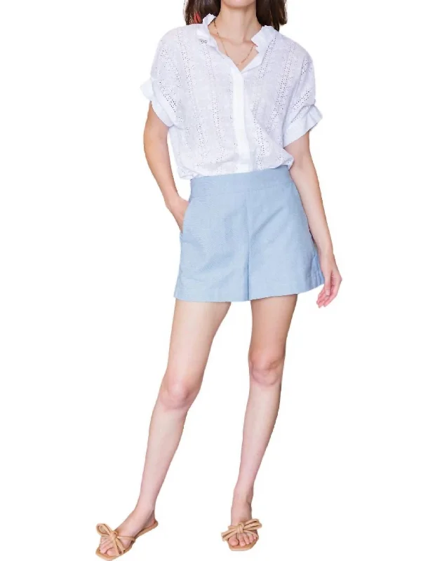 Blakely Shorts In Sky Denim