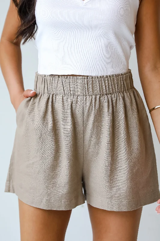 FINAL SALE - Certainly Effortless Linen Shorts