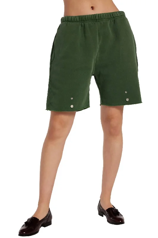 Snap Front Short - Unisex In Kale