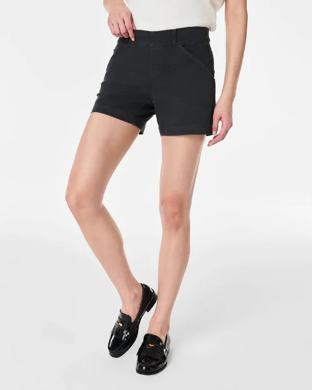 Twill Shorts In Black