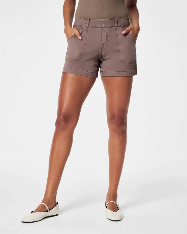 Twill Shorts In Smoke