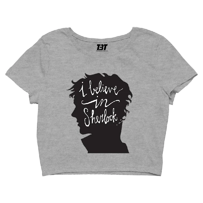 Sherlock Crop Top - I Believe In Sherlock