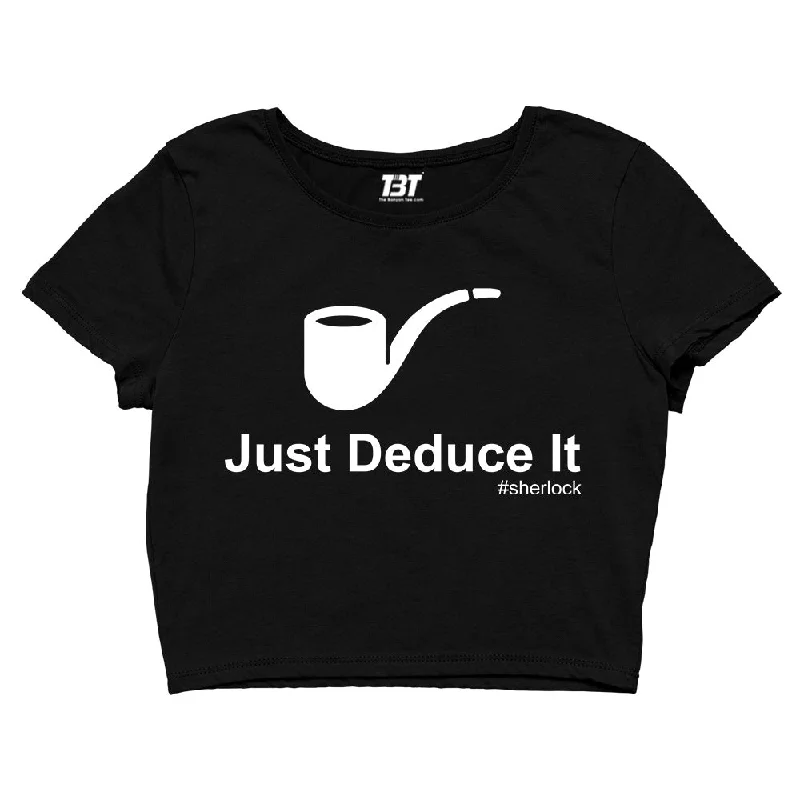 Sherlock Crop Top - Just Deduce It