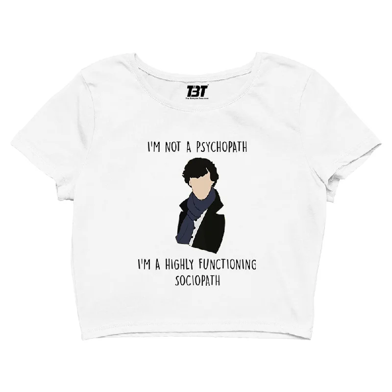 Sherlock Crop Top - Highly Functioning Sociopath