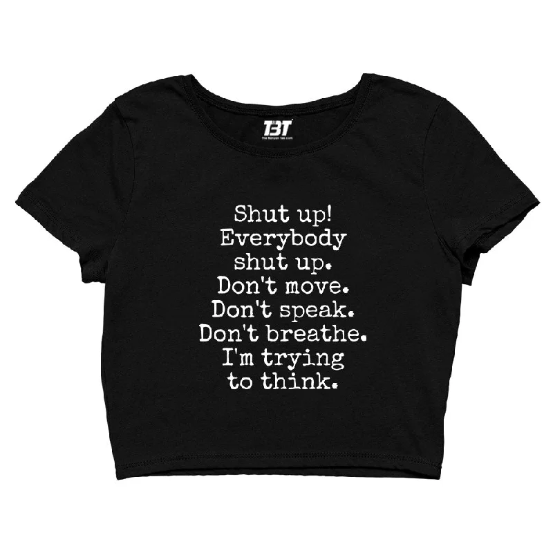 Sherlock Crop Top - Shut Up