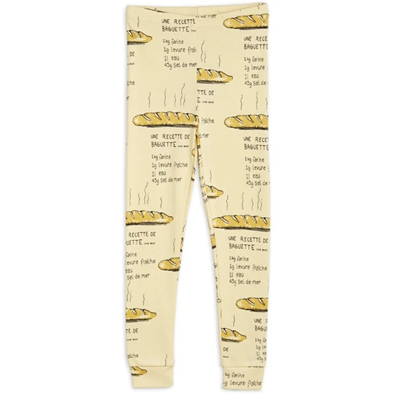 Mini Rodini Baguette Aop Leggings Yellow