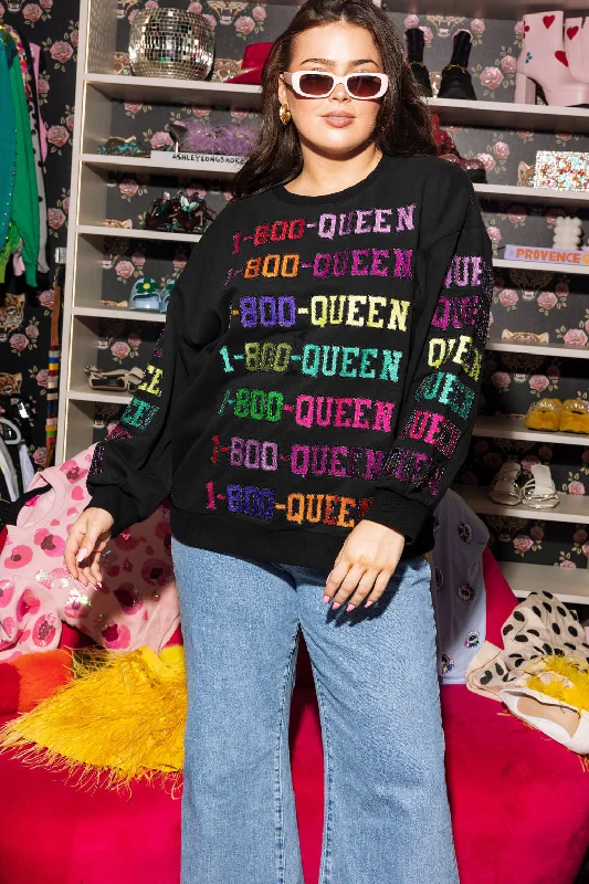 Black 1-800-Queen Sweatshirt