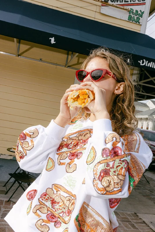 White Po' Boy Sweatshirt