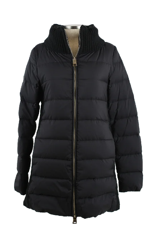 Poly/Wool Quilted Down Coat