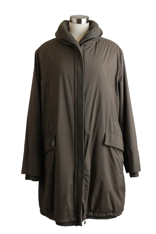 Waterproof Cashmere Lined Rain Coat